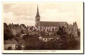 Chatillon sur Loire Old Postcard L & # 39eglise