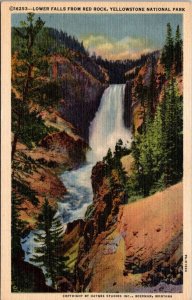 Yosemite National Park Lower Falls From Red Rock Curteich