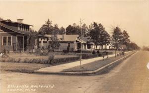 E47/ Laurel Mississippi Real Photo RPPC Postcard c1910 Ellisville Boulevard Home