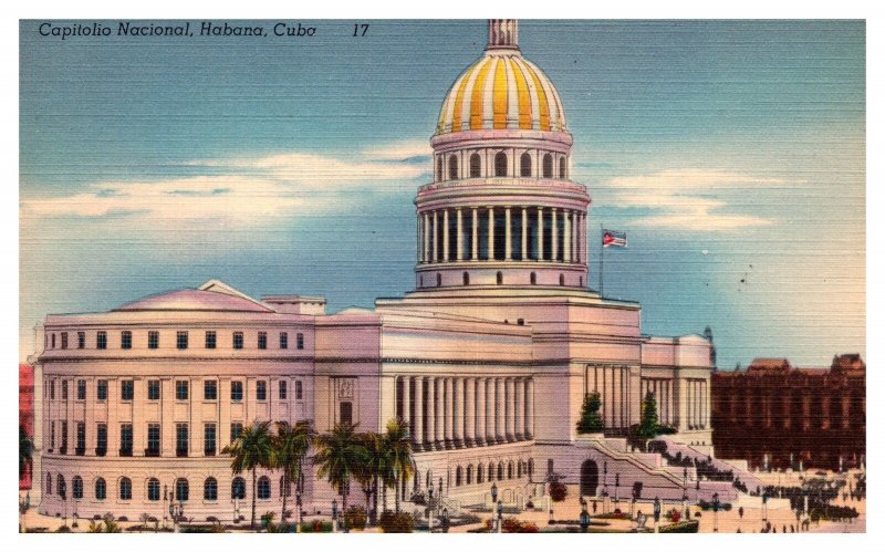 Postcard Cuba Havana National Capitol building