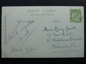 Cornwall COVERACK Village & Harbour showing MILL WHEEL c1910 RP Postcard