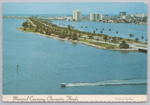 Boat Racing Passed Islands~Across Memorial Causeway In Clearwater FL~PM 1982 PC