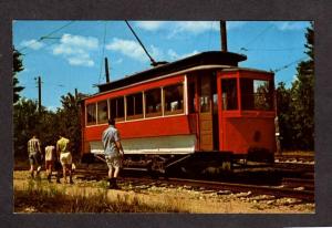 MA Horsecar Trolley Car BOSTON MASSACHUSETTS Postcard