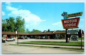 DEARBORN, Michigan MI ~ Roadside JEAN'S DEARBORN MOTOR LODGE Motel  Postcard