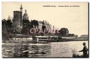 Solesmes Old Postcard Ancient abbey of Benedictine