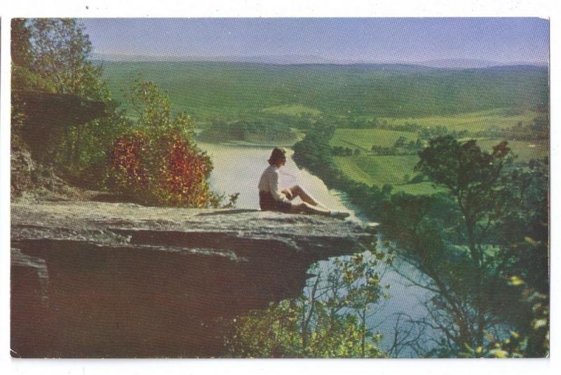 PA Wyalusing Rocks Susquehanna River Lookout (4 Postcards)