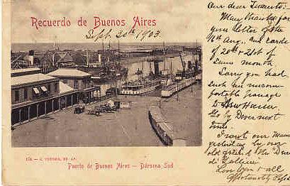 Argentina - Port of Buenos Aires - Darsena Sud 1903