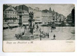 191863 GERMANY GRUSS aus FRANKFURT Gotheplatz Vintage postcard