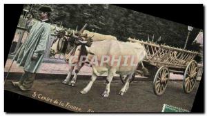 Old Postcard tow hitch central France Bourbonnais