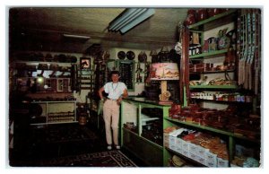 BOWIE, Arizona AZ ~ Indian Shop Turquoise HOME ON THE RANGE MOTEL 1960s Postcard