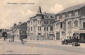 Fort Mahon France street scene L'Avenue de la Plage antique pc Z28480