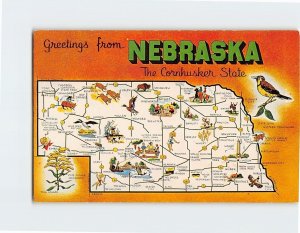 Postcard The Cornhusker State, Greetings from Nebraska