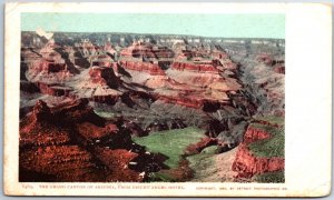 VINTAGE POSTCARD VIEW OF THE GRAND CANYON (1902) FROM BRIGHT ANGEL HOTEL