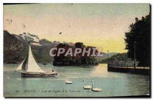 Postcard Old Annecy L'Ile des Cygnes and the Spinner
