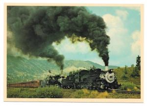 Cumbres & Toltec Scenic Railroad Steam Engines RR Postcard