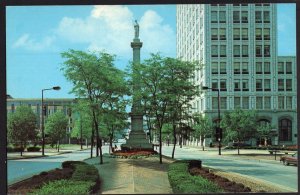 Ohio YOUNGSTOWN the Civil War Monument Prominent Landmark - Chrome