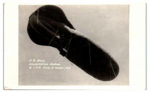 RPPC US Navy Observation Balloon Real Photo Postcard *4W