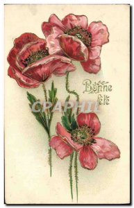 Old Postcard Fantasy Flowers