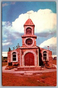 Postcard Okinawa Japan c1950s Mercy Hospital Marine Chapel Built by US Army