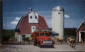 GMC Truck - Advertising GMC Stake Model 1950s Postcard