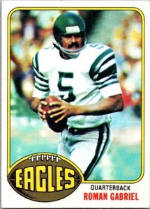 1976 Topps Football Card RRoman Gabriel Philadelphia Eagles sk4538