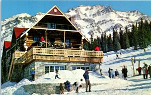 1970s Mt. Temple Ski Chalet at Lake Louise Canadian Rockies Canada Postcard