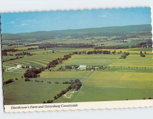 Postcard Eisenhower's Farm and Gettysburg Countryside, Gettysburg, Pennsylvania