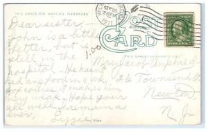 1911 Riverside Park, Wilkes-Barre, PA Postcard