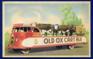 Old Ox Cart Ale Standard Brewing Co Advertising Postcard Rochester New York ny