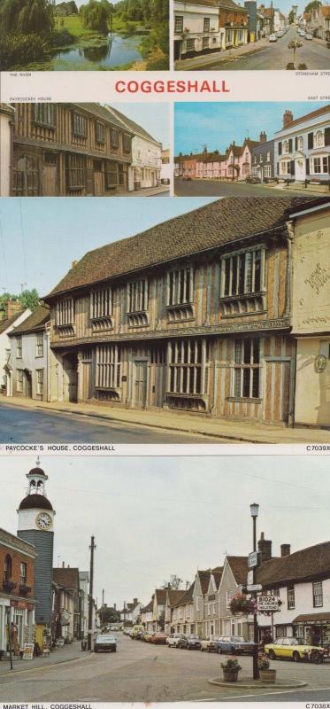 Coggeshall Essex Paycockes House 3x Postcard s