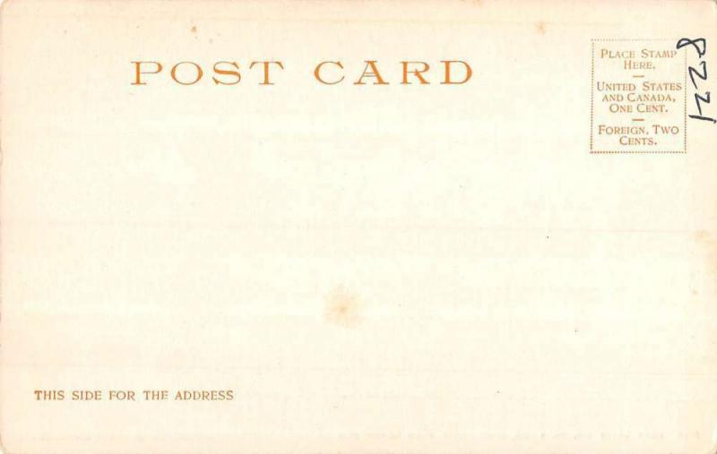 Palm Beach Florida Golf Links Club House Detroit Pub Antique Postcard K102636