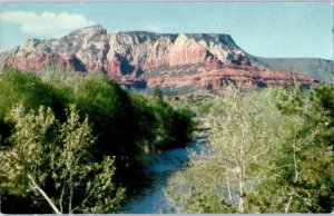 Oak Creek running through Sedona in lower Oak Creek Canyon Arizona Postcard