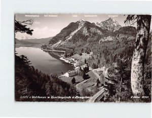 Postcard Urfeld a Walchensee m. Kesselbergstraße i Herzogstand, Germany