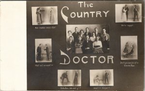 RPPC The Country Doctor with Many Responsibilities c1910 Real Photo Postcard V12