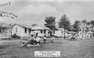 1950s Werry's Tourist Cabins Poconos Stroudsburg Pennsylvania Postcard 7382
