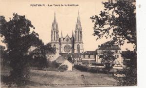 BF11463 pontmain les tours de la basilique france front/back image