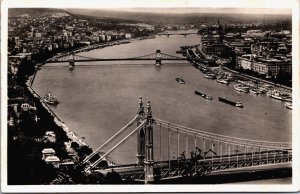 Hungary Budapest General View Vintage RPPC C101