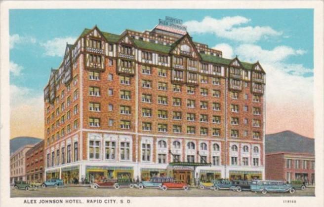 South Dakota Rapid City Alex Johnson Hotel Curteich