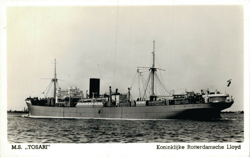 Royal Dutch Lloyd Koninklijke Rotterdamse Lloyd M.S. Tosari RPPC 05.11