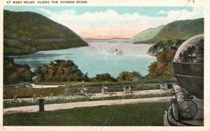 Vintage Postcard 1920's At West Point Along the Hudson River Pub. J. Ruben