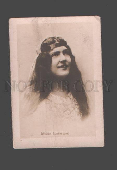 097480 Marie LAFARGUE French OPERA Soprano SINGER old PHOTO