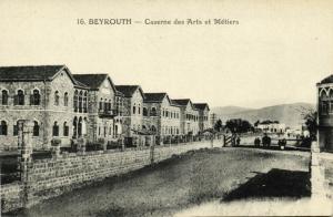 lebanon, BEIRUT BEYROUTH, Caserne des Arts et Métiers (1920s)