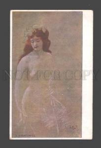 3084892 Semi-NUDE Lady BELLE by AXENTOWICZ vintage ART NOUVEAU