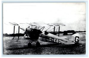 British DE Havilland Airco Dh.9c G-ebdd Airplane Real Photo RPPC Postcard (GA3)