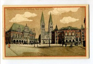 401245 GERMANY BREMEN market square stock exchange Vintage PC