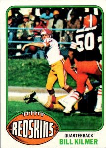 1976 Topps Football Card Bill Kilmer Washington Redskins sk4460