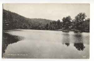 Postcard Lake Minausin Mt Pocono PA 1912