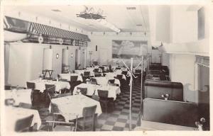 E8/ Lorain Ohio Real Photo RPPC Postcard c1950 Heilman's Restaurant Interior