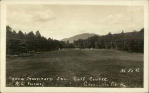 Greenville Junction ME Squaw Mountain Inn Golf Course #6 Fairway RPPC