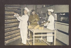 CAMP ATTERBURY INDIANA BAKRY INTERIOR KITCHEN VINTAGE ADVERTISING POSTCARD